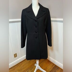 Preston and York Black Trench Coat Women’s size 12